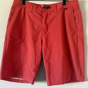Travis Mathew Red Flat Front Shorts